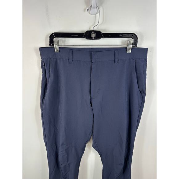 Fabletics Mens The Only Pant Performance Stretch Golf Caual Navy Blue Size 34x28 - Picture 6 of 12